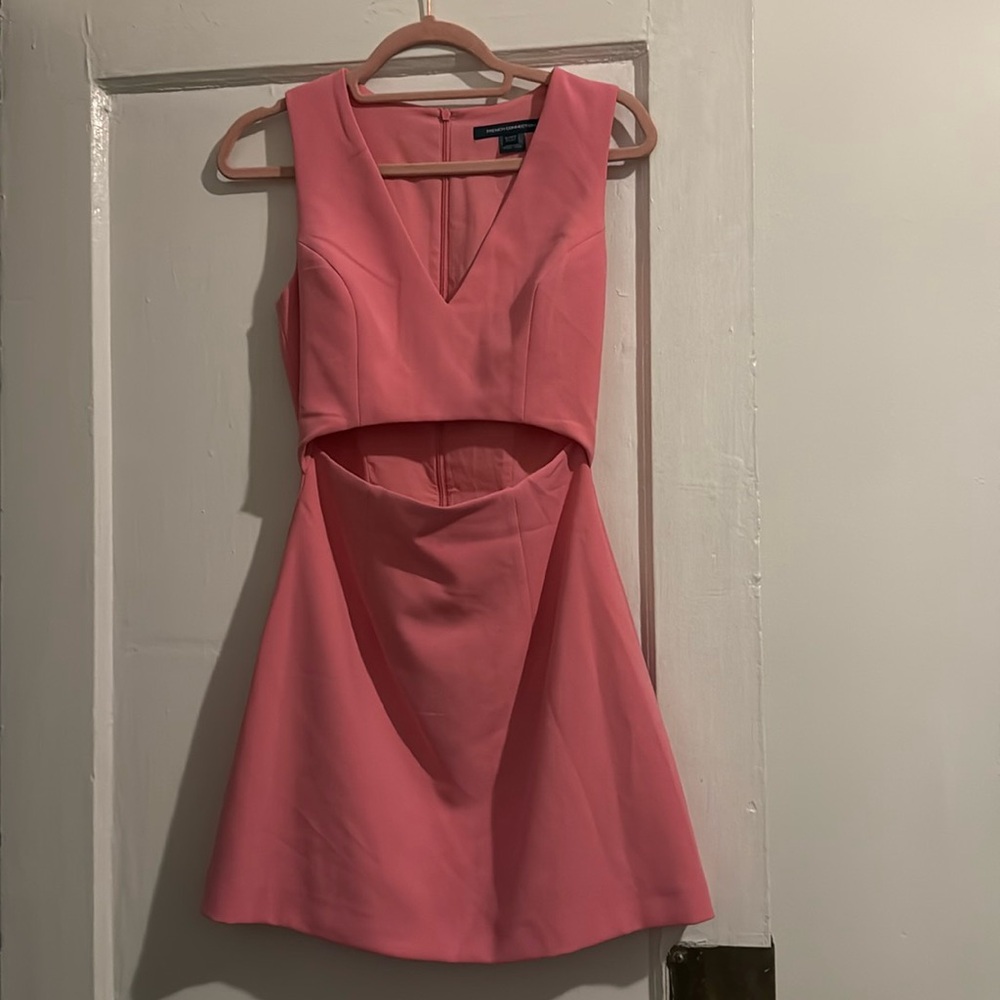 Pink Mini Dress With Cut Out